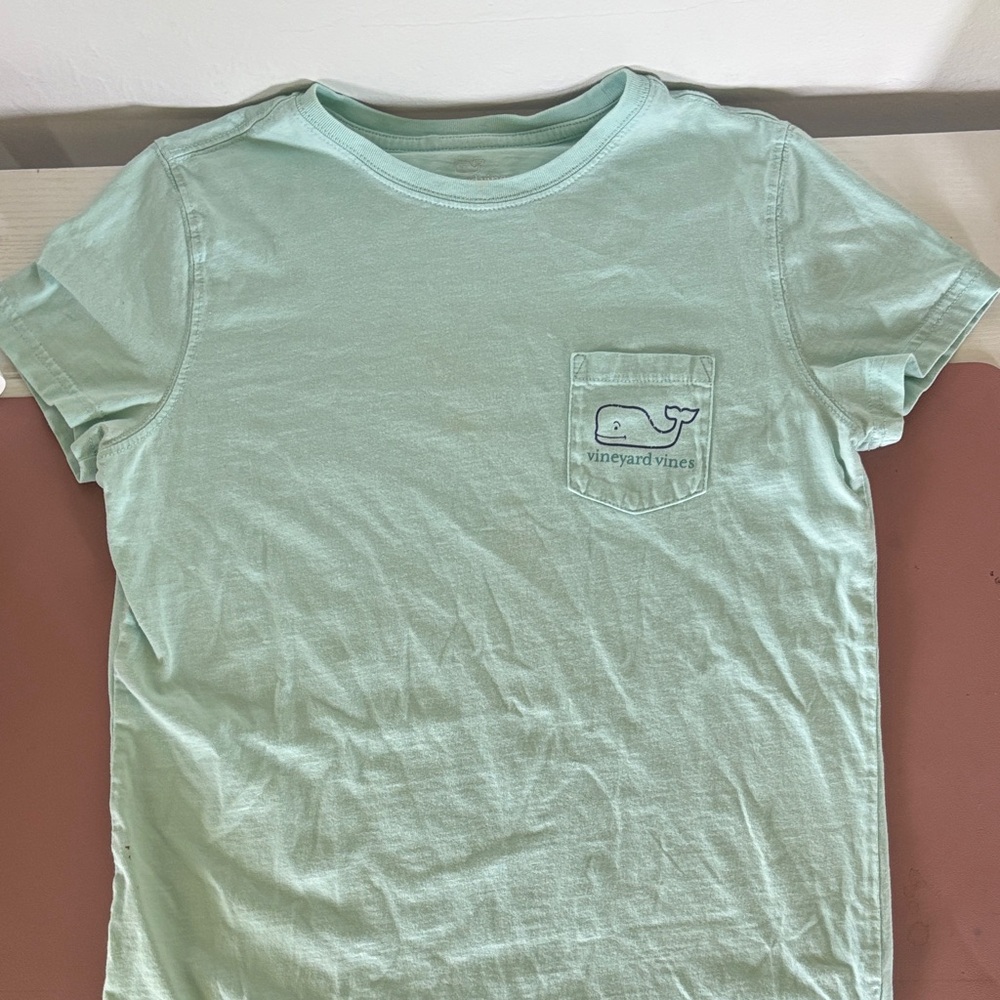 Vineyard Vines Kids Light Green Tee
